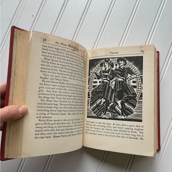 He Went With Marco Polo by Louise Andrews Kent (1935, Hardcover) Antique Book - Picture 7 of 10